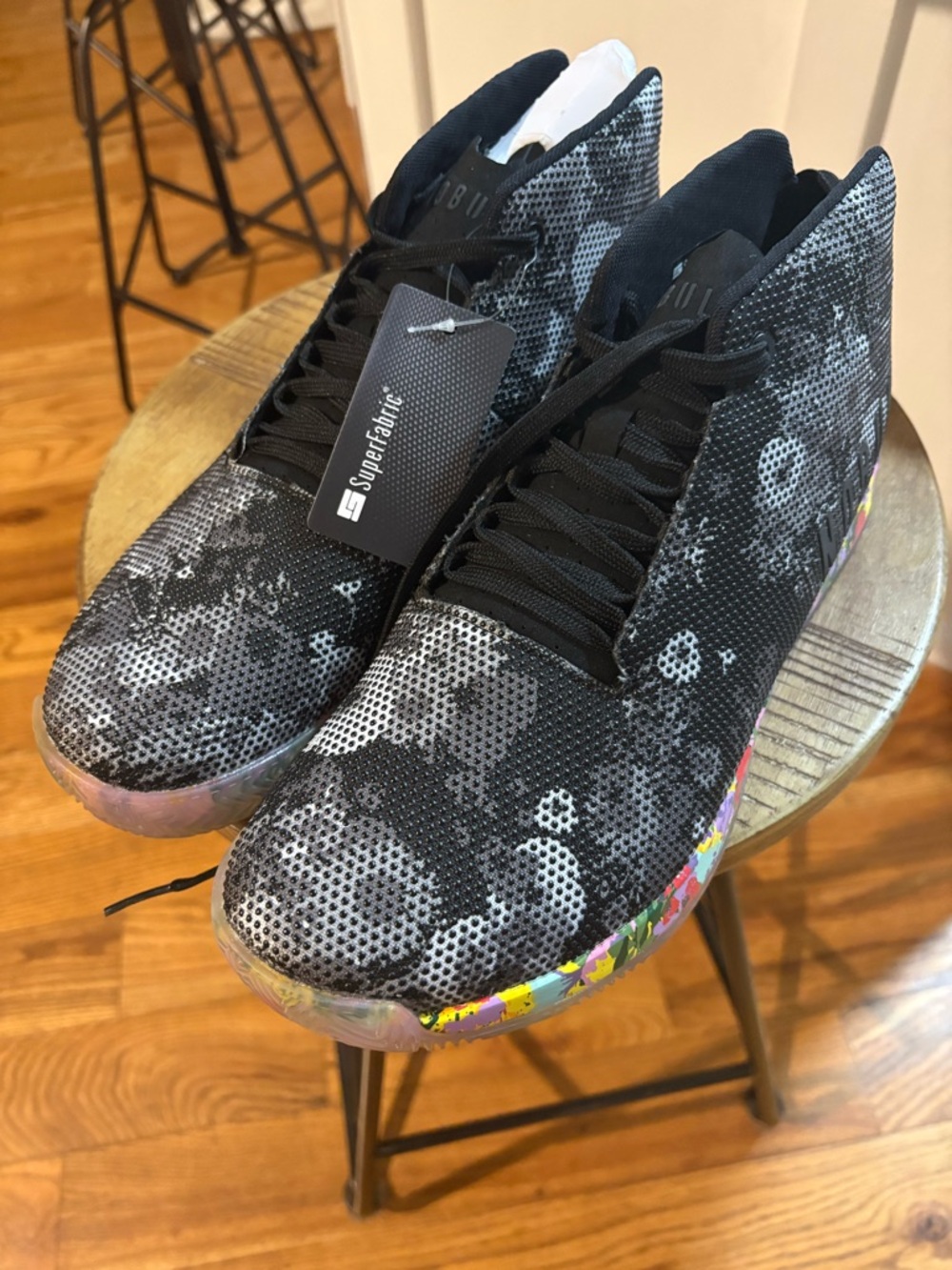 NOBULL Black and Multicolor High-Top Trainers
